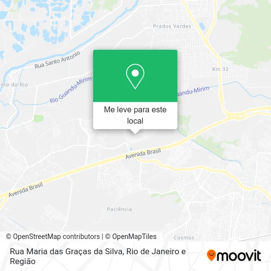Rua Maria das Graças da Silva mapa