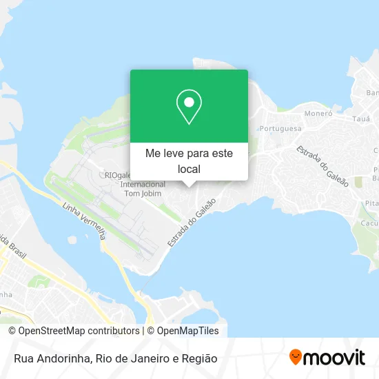 Rua Andorinha mapa