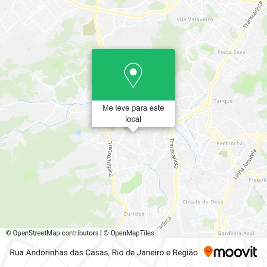 Rua Andorinhas das Casas mapa