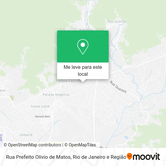 Rua Prefeito Olívio de Matos mapa