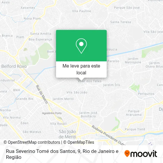 Rua Severino Tomé dos Santos, 9 mapa