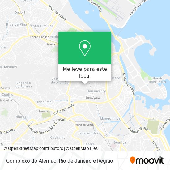 Complexo do Alemão mapa