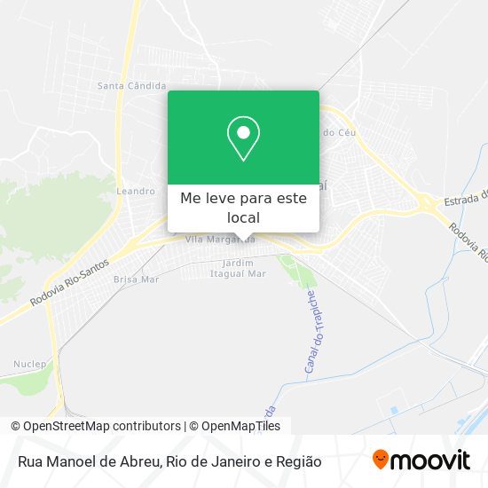 Rua Manoel de Abreu mapa