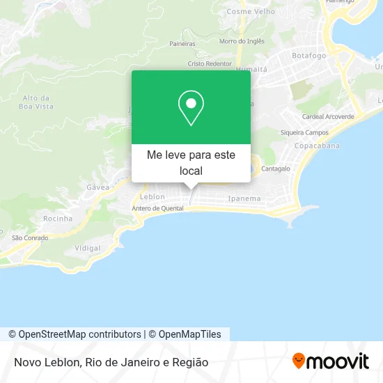 Novo Leblon mapa