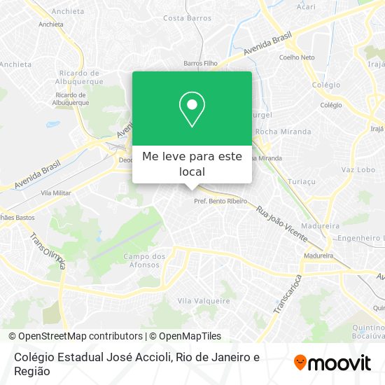 Colégio Estadual José Accioli mapa
