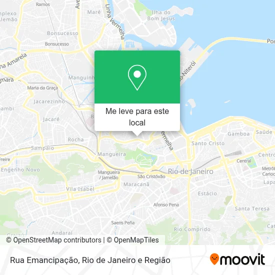 Rua Emancipação mapa