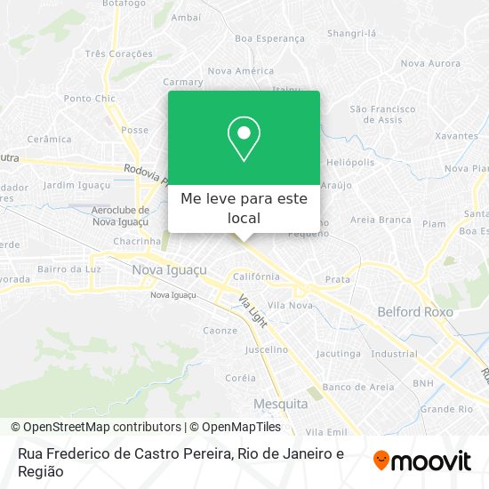 Rua Frederico de Castro Pereira mapa