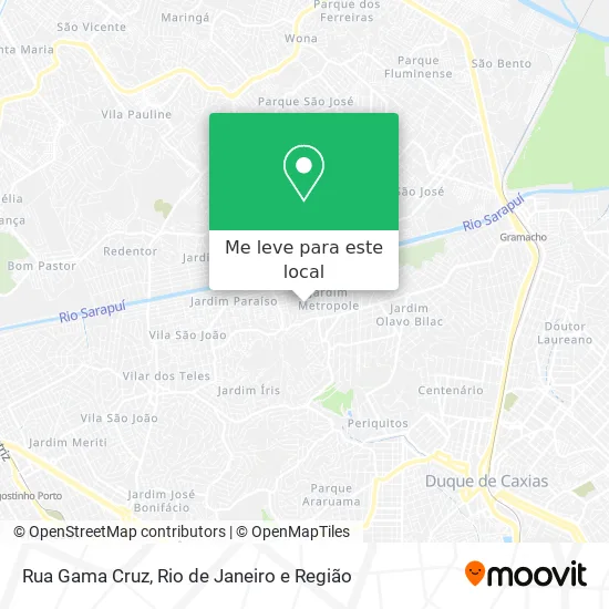 Rua Gama Cruz mapa