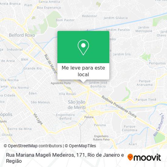 Rua Mariana Mageli Medeiros, 171 mapa