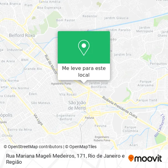 Rua Mariana Mageli Medeiros, 171 mapa