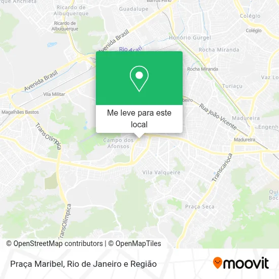 Praça Maribel mapa