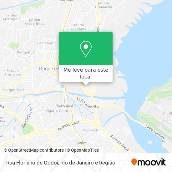 Rua Floriano de Godói mapa