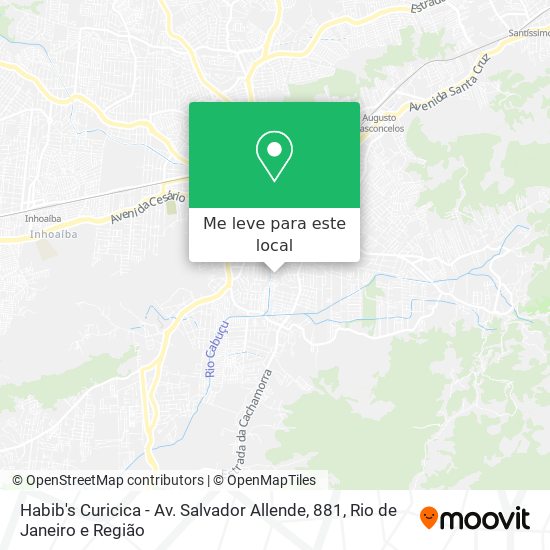 Habib's Curicica - Av. Salvador Allende, 881 mapa