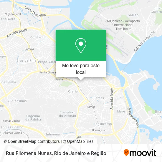 Rua Filomena Nunes mapa
