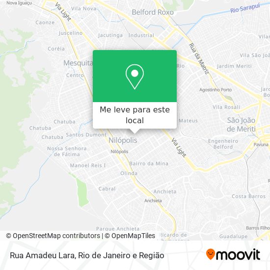 Rua Amadeu Lara mapa