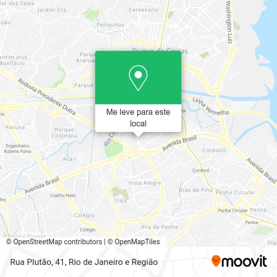 Rua Plutão, 41 mapa