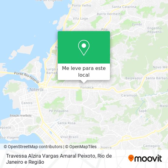 Travessa Alzira Vargas Amaral Peixoto mapa