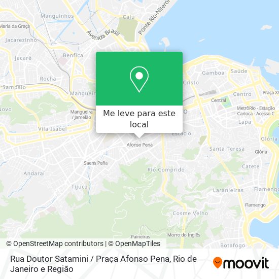 Rua Doutor Satamini / Praça Afonso Pena mapa
