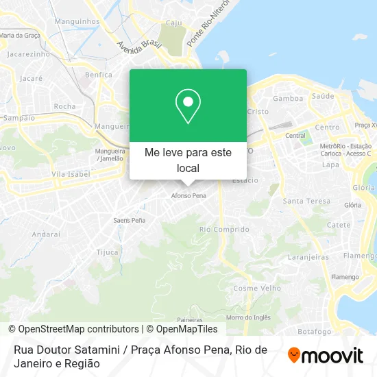 Rua Doutor Satamini / Praça Afonso Pena mapa
