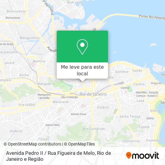 Avenida Pedro II / Rua Figueira de Melo mapa