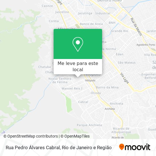 Rua Pedro Álvares Cabral mapa