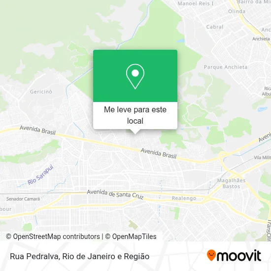 Rua Pedralva mapa