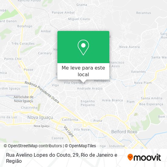 Rua Avelino Lopes do Couto, 29 mapa