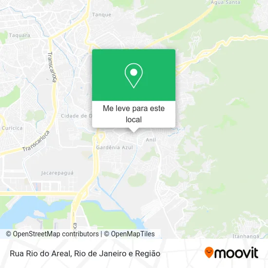 Rua Rio do Areal mapa
