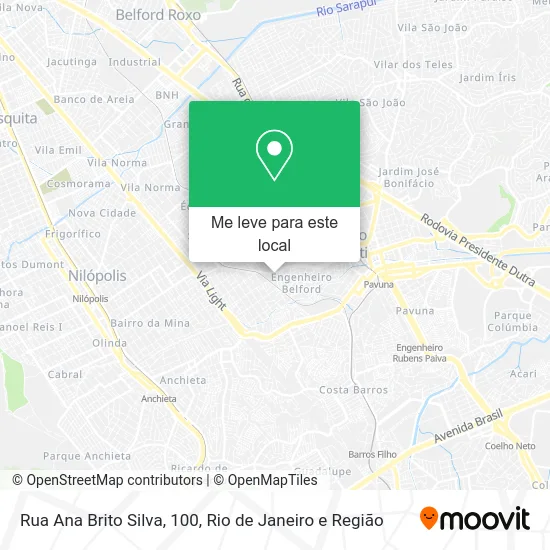 Rua Ana Brito Silva, 100 mapa