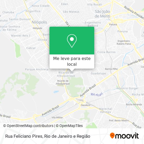 Rua Feliciano Pires mapa