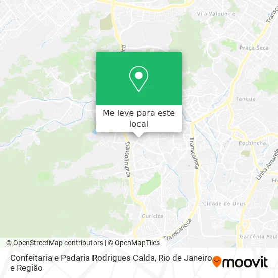 Confeitaria e Padaria Rodrigues Calda mapa