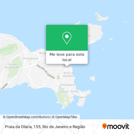 Praia da Olaria, 155 mapa