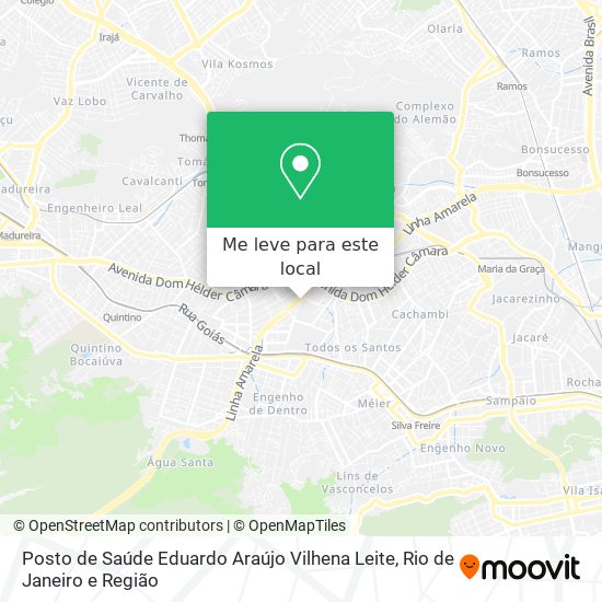 Posto de Saúde Eduardo Araújo Vilhena Leite mapa