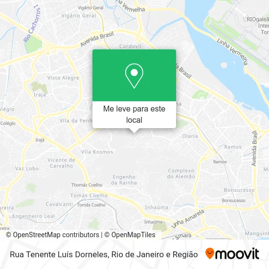 Rua Tenente Luís Dorneles mapa