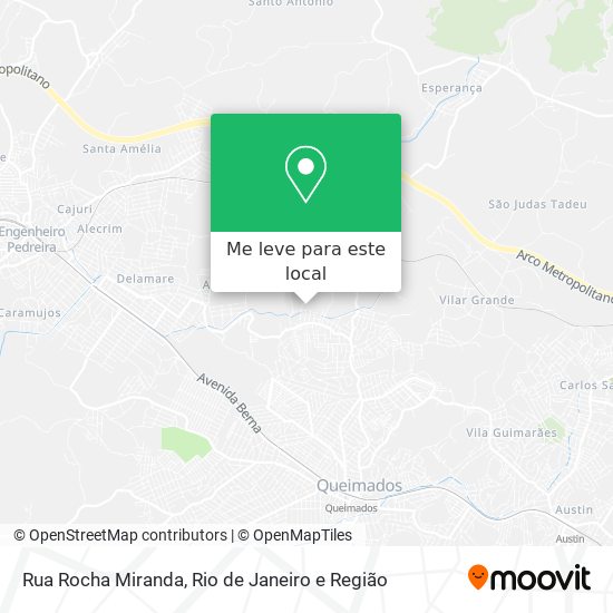 Rua Rocha Miranda mapa