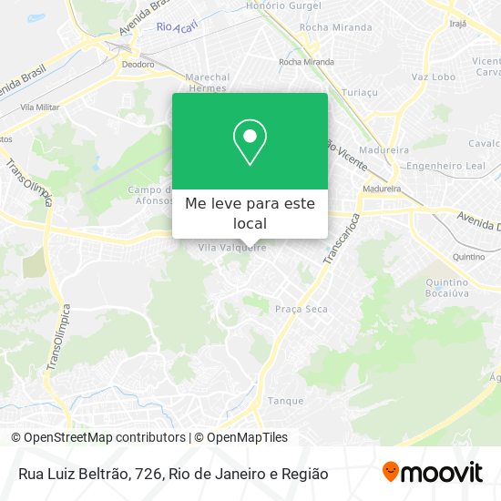 Rua Luiz Beltrão, 726 mapa