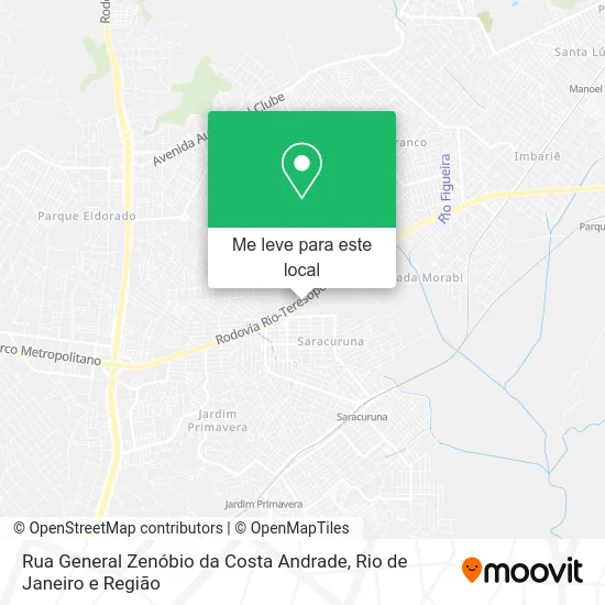 Rua General Zenóbio da Costa Andrade mapa