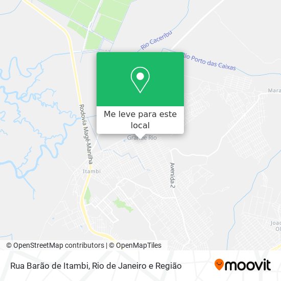 Rua Barão de Itambi mapa
