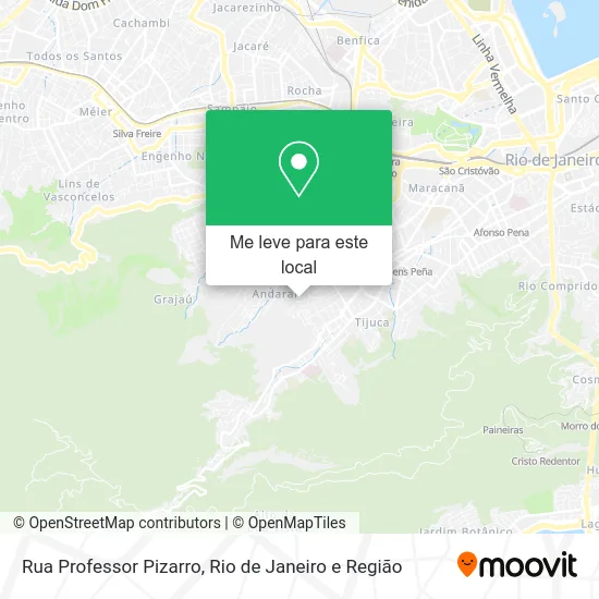 Rua Professor Pizarro mapa