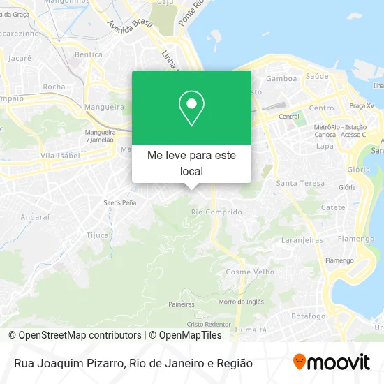 Rua Joaquim Pizarro mapa