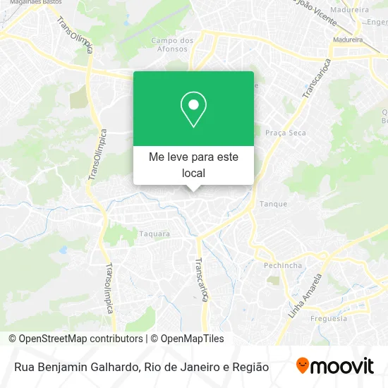 Rua Benjamin Galhardo mapa