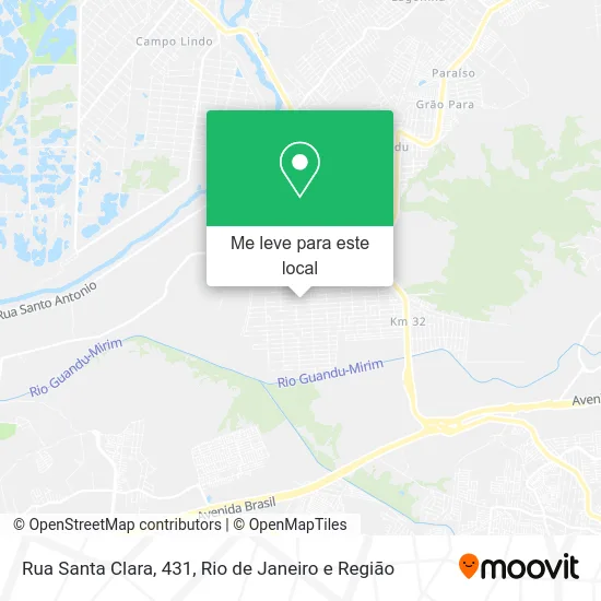 Rua Santa Clara, 431 mapa
