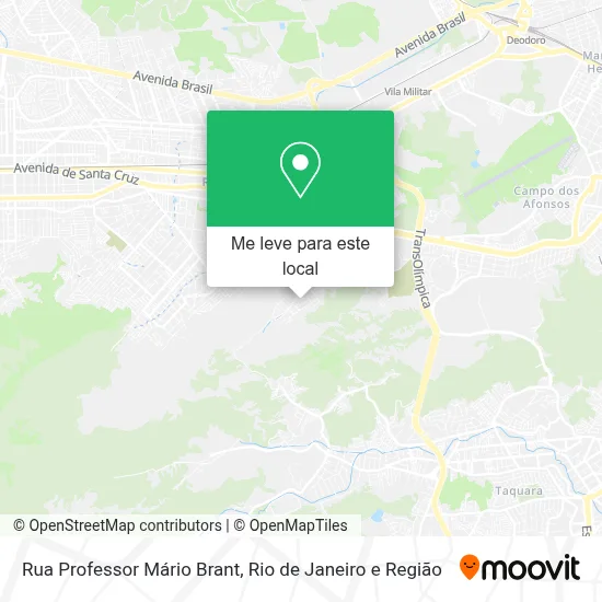 Rua Professor Mário Brant mapa