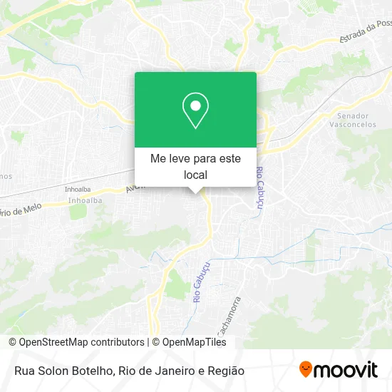 Rua Solon Botelho mapa