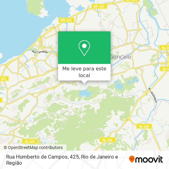Rua Humberto de Campos, 425 mapa