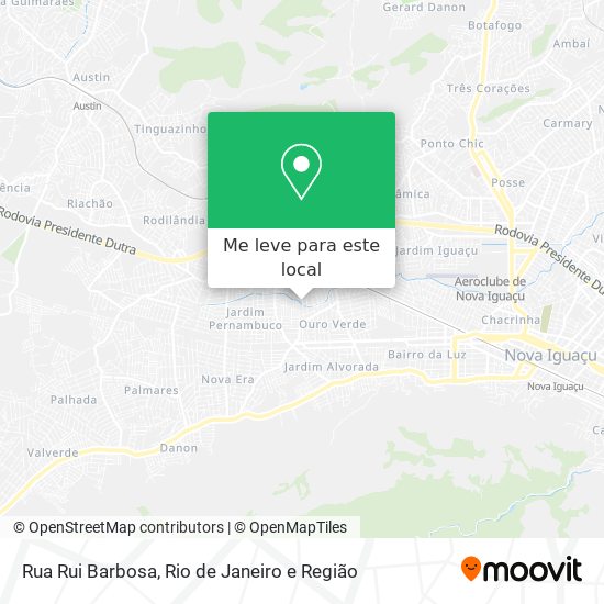 Rua Rui Barbosa mapa