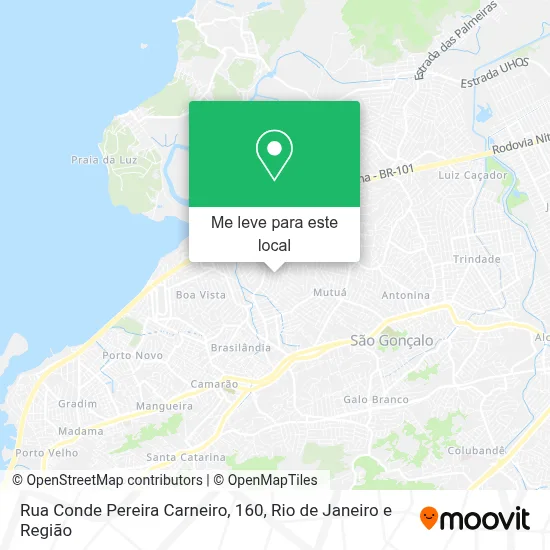 Rua Conde Pereira Carneiro, 160 mapa