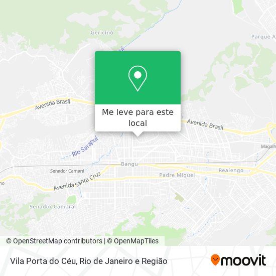 Vila Porta do Céu mapa