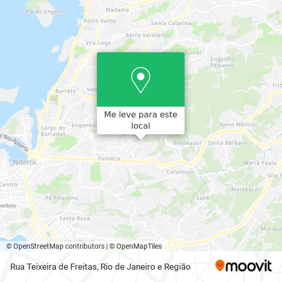 Rua Teixeira de Freitas mapa