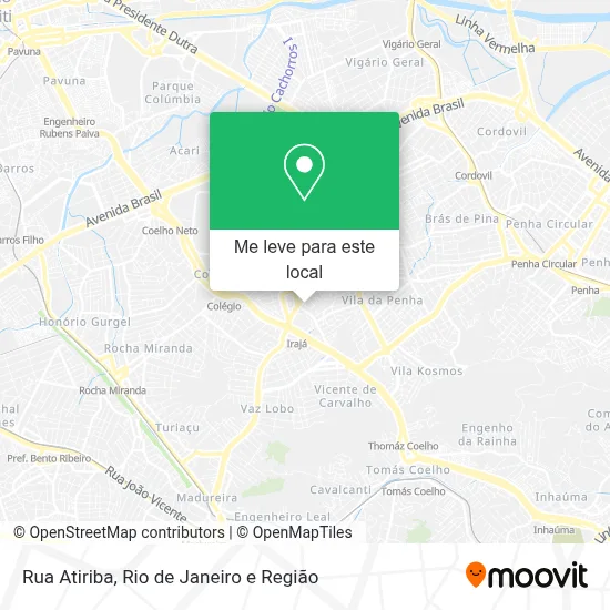 Rua Atiriba mapa